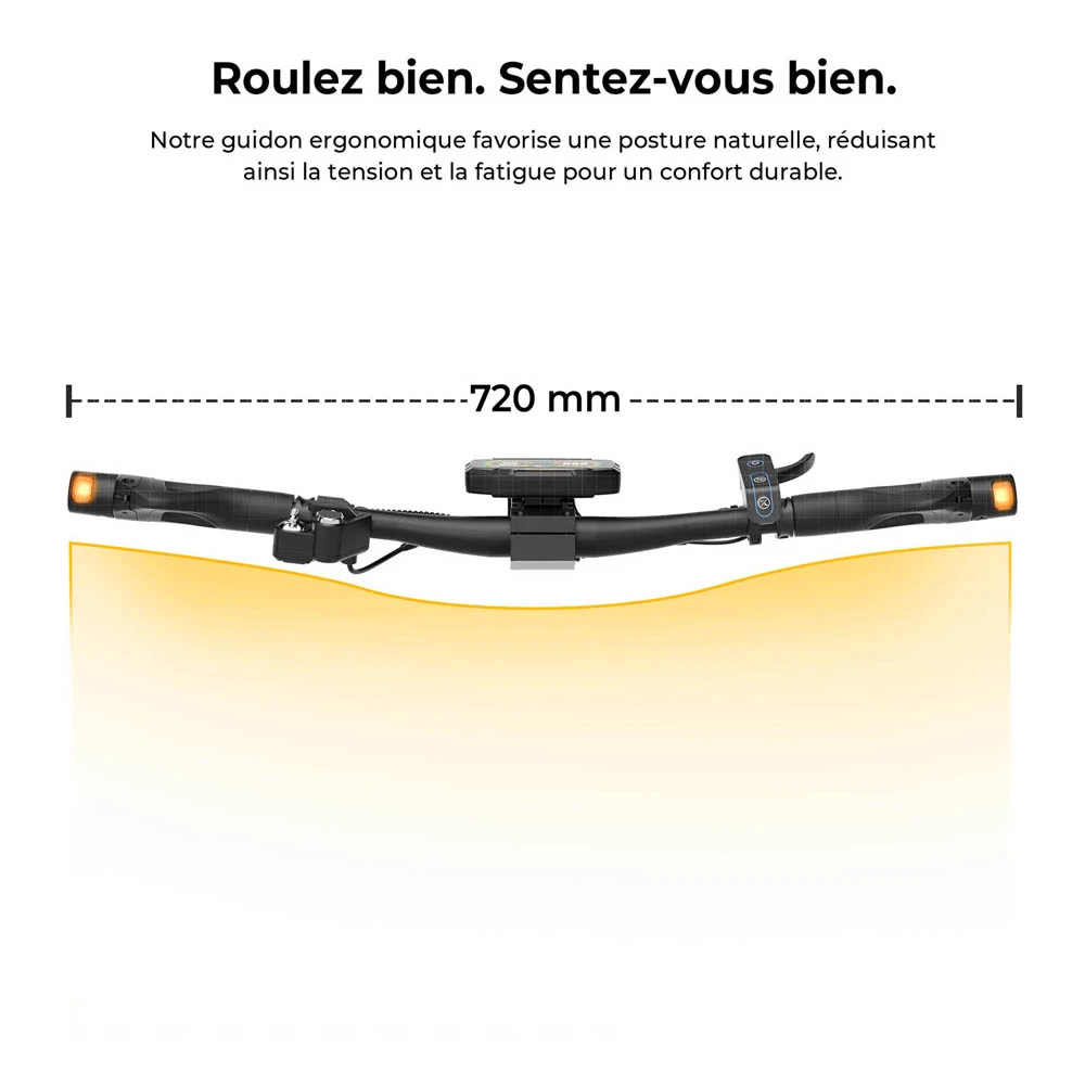 Ausom K20 Pro Trottinette Électrique Double Moteur, Moteur 1000W*2, Batterie 48V 18Ah, Pneus 10 pouces, Vitesse Maximale 60km/h, Autonomie 90km, Freins à Disque Avant & Arrière, Double Suspension Avant, Déverrouillage NFC