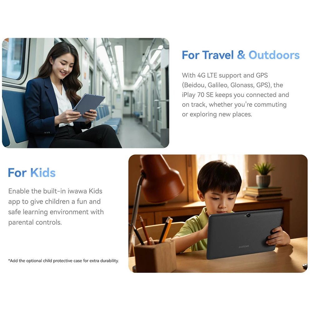 ALLDOCUBE iPlay 70 SE – Könnyű beüzemelés a szülőknek