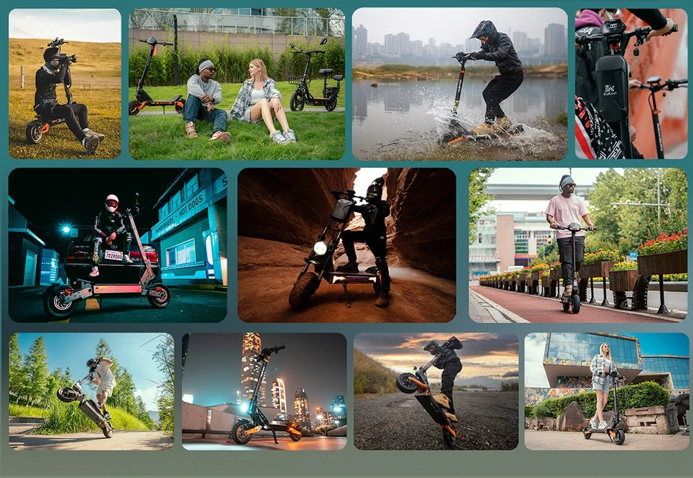 KuKirin G2 Pro ABE Electric Scooter, 500W Motor, 48V 15.6Ah Battery, 9-Inch Vacuum Tires, 20km/h Max Speed, 65km Range, Dual Disc Brakes, 19° Climbing Angle, IP54 Waterproof, 120kg Load