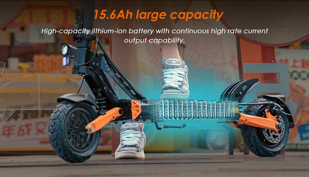 KuKirin G2 Pro ABE Electric Scooter, 500W Motor, 48V 15.6Ah Battery, 9-Inch Vacuum Tires, 20km/h Max Speed, 65km Range, Dual Disc Brakes, 19° Climbing Angle, IP54 Waterproof, 120kg Load