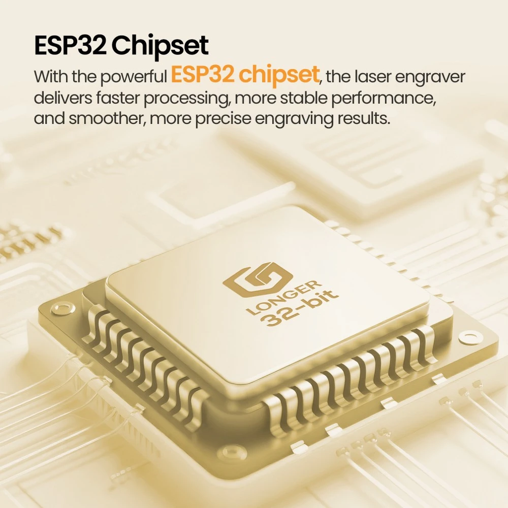 Graveur laser LONGER Ray5 MiniS 10W, boîtier fermé, classe de sécurité 1, précision de 0,1 mm, vitesse de 12 000 mm/min, zone de travail de 130 × 120 mm, profondeur de coupe de 20 mm, contrôle Wi-Fi/USB/application, compatible avec le bois, l'acrylique, le cuir, le métal et la céramique.