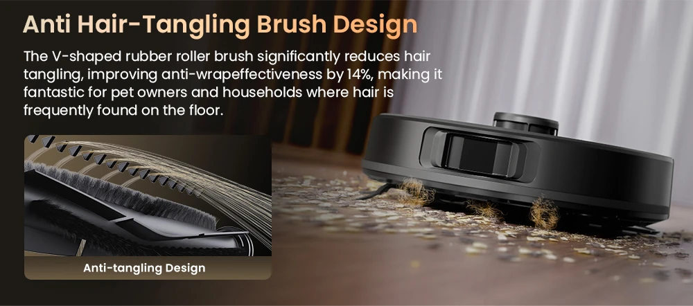 Proscenic Q20 Plus Robot Vacuum and Mop, 10000Pa Powerful Suction, Self-Emptying Base, LiDAR Navigation, 200-Min Runtime, 2-in-1 Dustbin & Water Tank, Smart Mapping for Carpet & Pet Hair