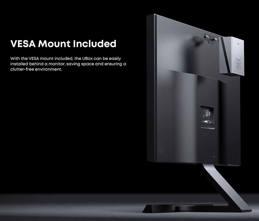 Mini PC CHUWI UBox, processeur AMD Ryzen 5 6600H à 6 cœurs (4,5 GHz max.), 16 Go de RAM LPDDR5 à 6 400 MHz, SSD de 512 Go, triple affichage (DP : 4K à 144 Hz ; HDMI : 4K à 144 Hz ; USB-C : 4K à 240 Hz), Wi-Fi 6, Bluetooth 5.3, 3 ports USB 3.2, 1 port USB 2.0, 2 ports RJ45 1G, 1 prise audio