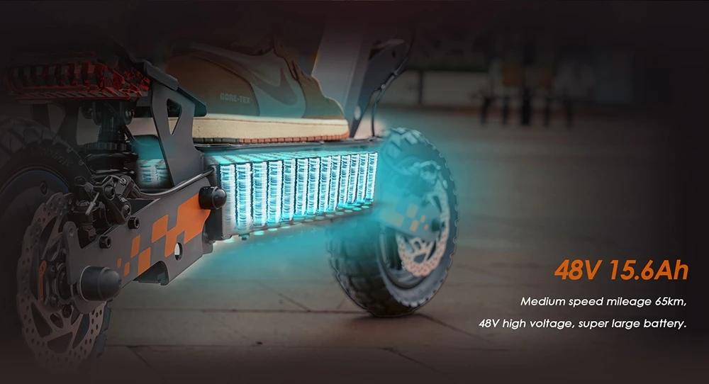 Trotinetă electrică KuKirin G2, motor de 500W, baterie de 48V 15.6Ah, viteză maximă de 25km/h, autonomie de 65km, anvelope tubeless de 10 inch, frâne cu disc dublu, unghi de urcare de 20°, rezistență la apă IPX4, sarcină maximă de 120kg