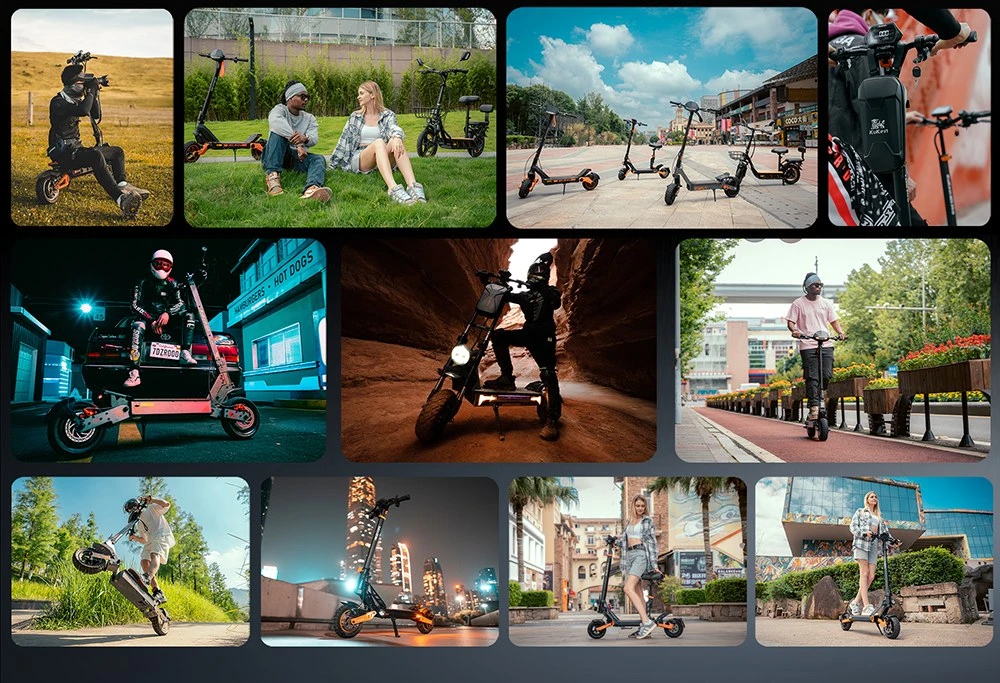 Trotinetă electrică KuKirin G2, motor de 500W, baterie de 48V 15.6Ah, viteză maximă de 25km/h, autonomie de 65km, anvelope tubeless de 10 inch, frâne cu disc dublu, unghi de urcare de 20°, rezistență la apă IPX4, sarcină maximă de 120kg