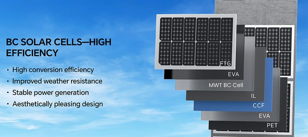 NEWSMY 200W Portable Solar Panel, 24.3% High Efficiency BC Cells, IP65 Waterproof, MC4/XT60/DC Output, Foldable Design, 4 Kickstands, for Camping, RV & Emergency Power, Power Station Compatible