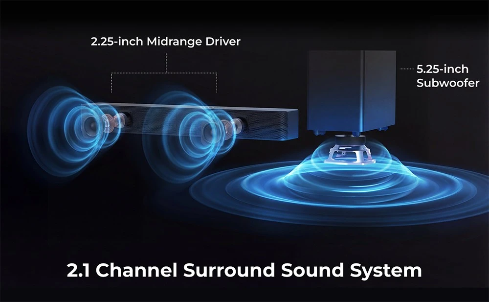 ULTIMEA Poseidon R3T soundbar csatlakozói