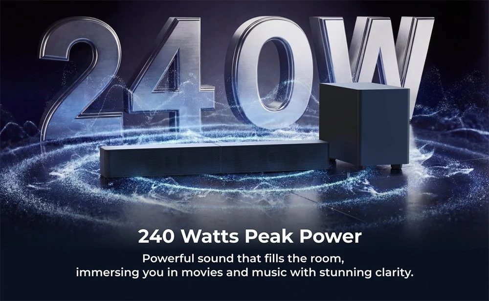 ULTIMEA Poseidon R3T soundbar távirányítóval