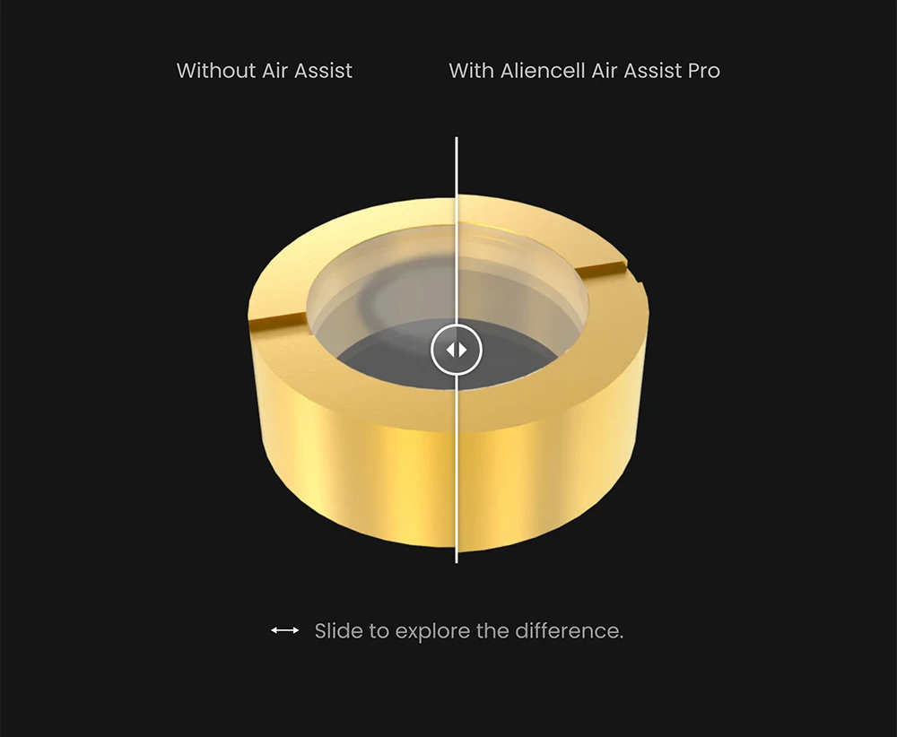 Aliencell Air Assist Pro, High-Pressure 14.5 psi, 40 L/min Airflow, Quiet 55 dB, Durable Metal Piston, 3 Adjustable Gears