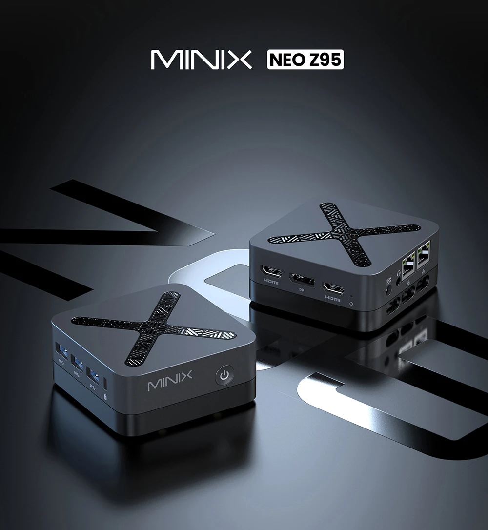MINIX Z95 mini PC Intel N95 elölnézet