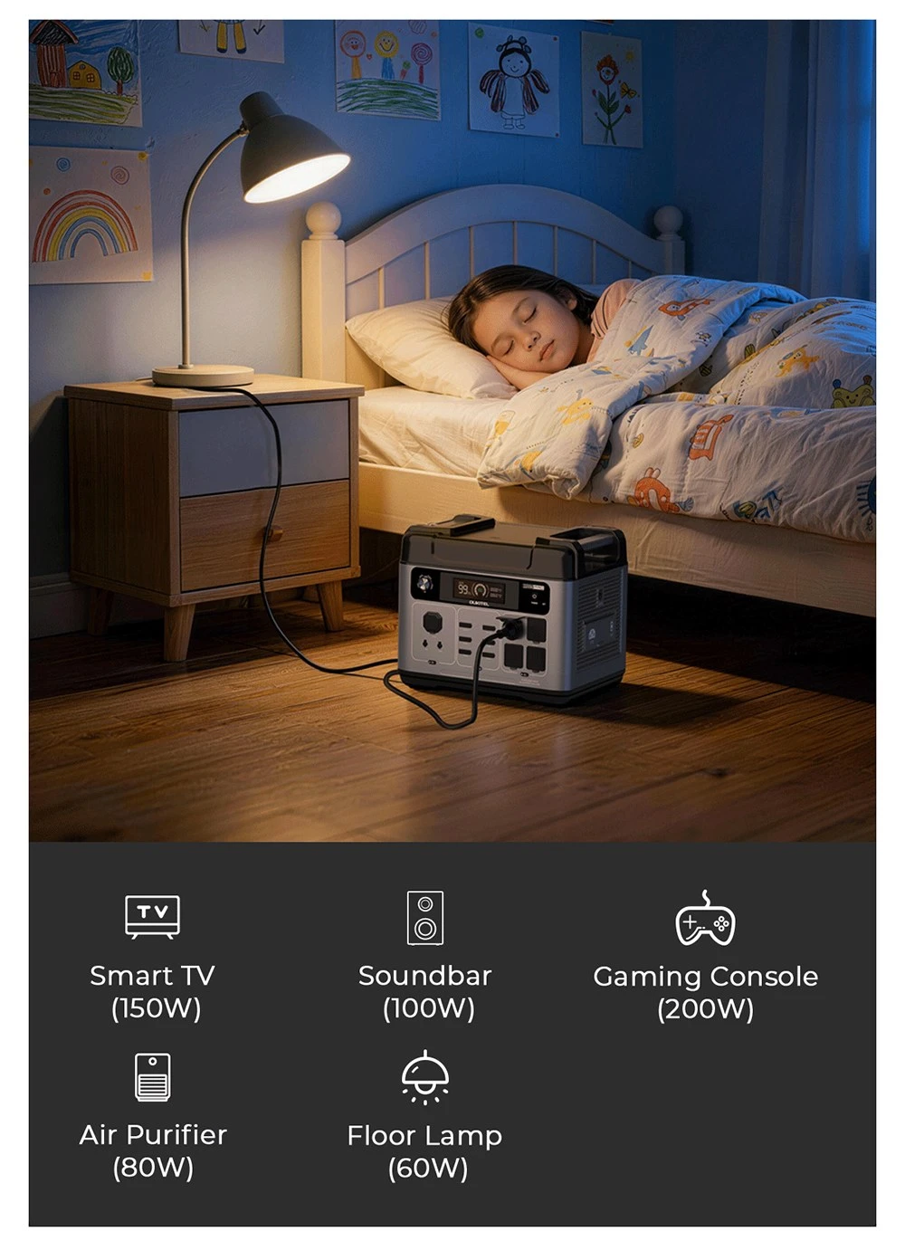 OUKITEL P2001 Pro 3200W Portable Power Station, 2048Wh LiFePO4, 4×AC Outlets (6400W Surge), Ultra-Fast AC & Solar Charging, UPS Backup, 4 USB-C & 2 USB-QC, MPPT Solar Generator for Home & Outdoor