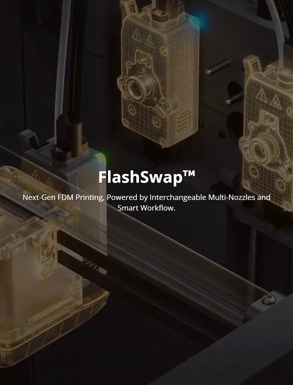 Flashforge Creator 5 Pro 3D Printer, 4 Independent Toolheads, 600mm/s Travel Speed, 256×256×256mm Build Volume, 320°C Extruder, Heated Chamber, HEPA13 Air Filtration, Auto Leveling, WiFi Remote Monitoring