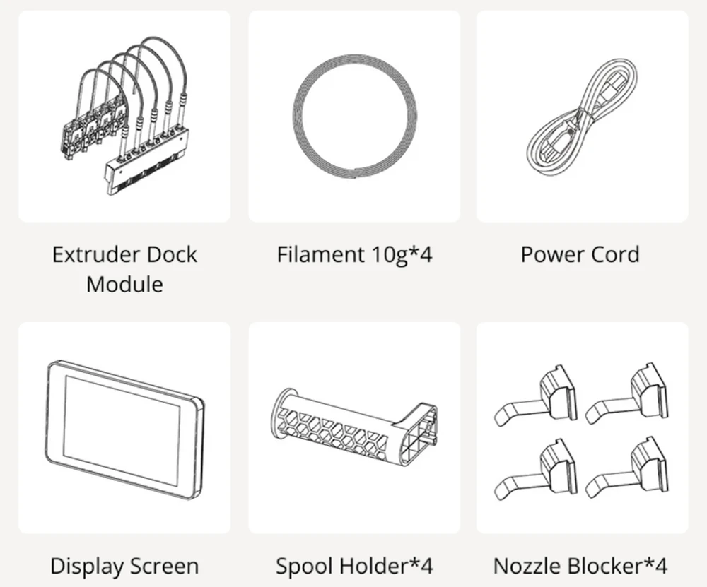 Flashforge Creator 5 Pro 3D Printer, 4 Independent Toolheads, 600mm/s Travel Speed, 256×256×256mm Build Volume, 320°C Extruder, Heated Chamber, HEPA13 Air Filtration, Auto Leveling, WiFi Remote Monitoring