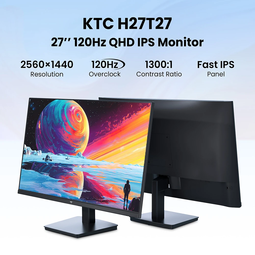 KTC H27T27 monitor elölnézet