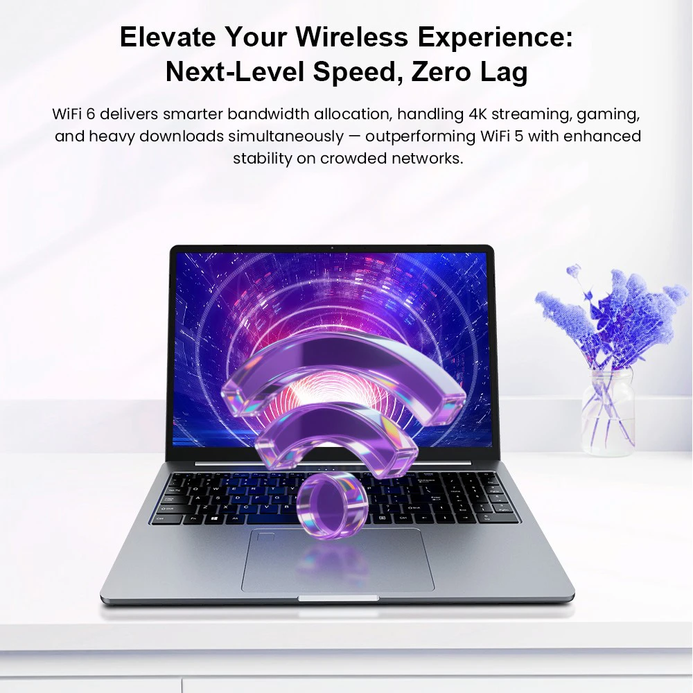 Ninkear A15 Pro Laptop, 16 Inch 2.5K 120Hz IPS Display, AMD Ryzen 5 5500U, 16GB DDR4 RAM, 1TB SSD, AMD Radeon Graphics, WiFi 6 Bluetooth 5.2, Fingerprint Unlock, 2*Type-C (Full-featured), 2*USB 3.0, 1*HDMI, 1*Micro SD Slot, 1*3.5mm Audio Jack