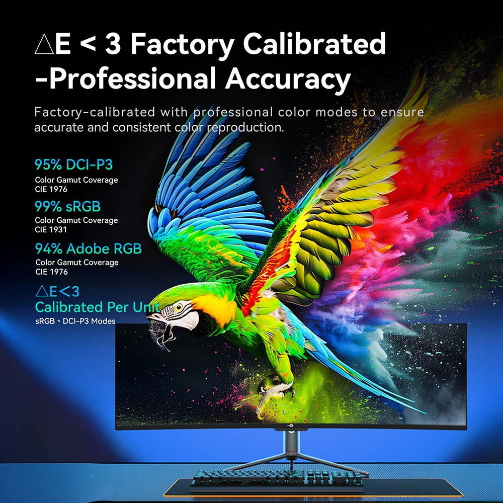 TITAN ARMY C49C1S Gaming Monitor, 49 Inch 1800R Curved Fast VA Screen, 5120×1440 Dual QHD, 240Hz Refresh Rate, 1ms MPRT, HDR400, KVM, PIP/PBP, Game+, FreeSync & G-Sync Compatible, 1*HDMI 2.1, 2*DP 1.4, 1*Type-C, 1*Audio, 75×75mm VESA