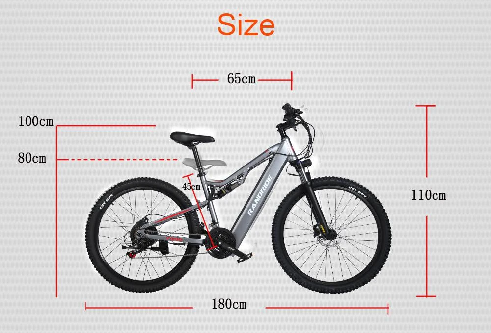 RANDRIDE YG90A elektromos kerékpár terepen