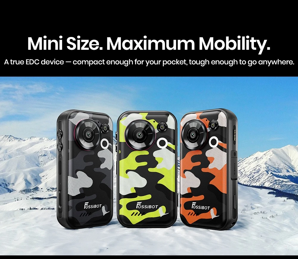 Odolný smartphone FOSSiBOT F116 Pro, 12 GB RAM + 256 GB ROM, procesor Dimensity 7300 5G, 48MP akční kamera s optickou stabilizací obrazu, 50MP hlavní fotoaparát, 4,0" displej 120 Hz, baterie 3700 mAh, vestavěný 1/4" držák, Android 16, IP68/IP69K/MIL-STD-810H, NFC - zelený