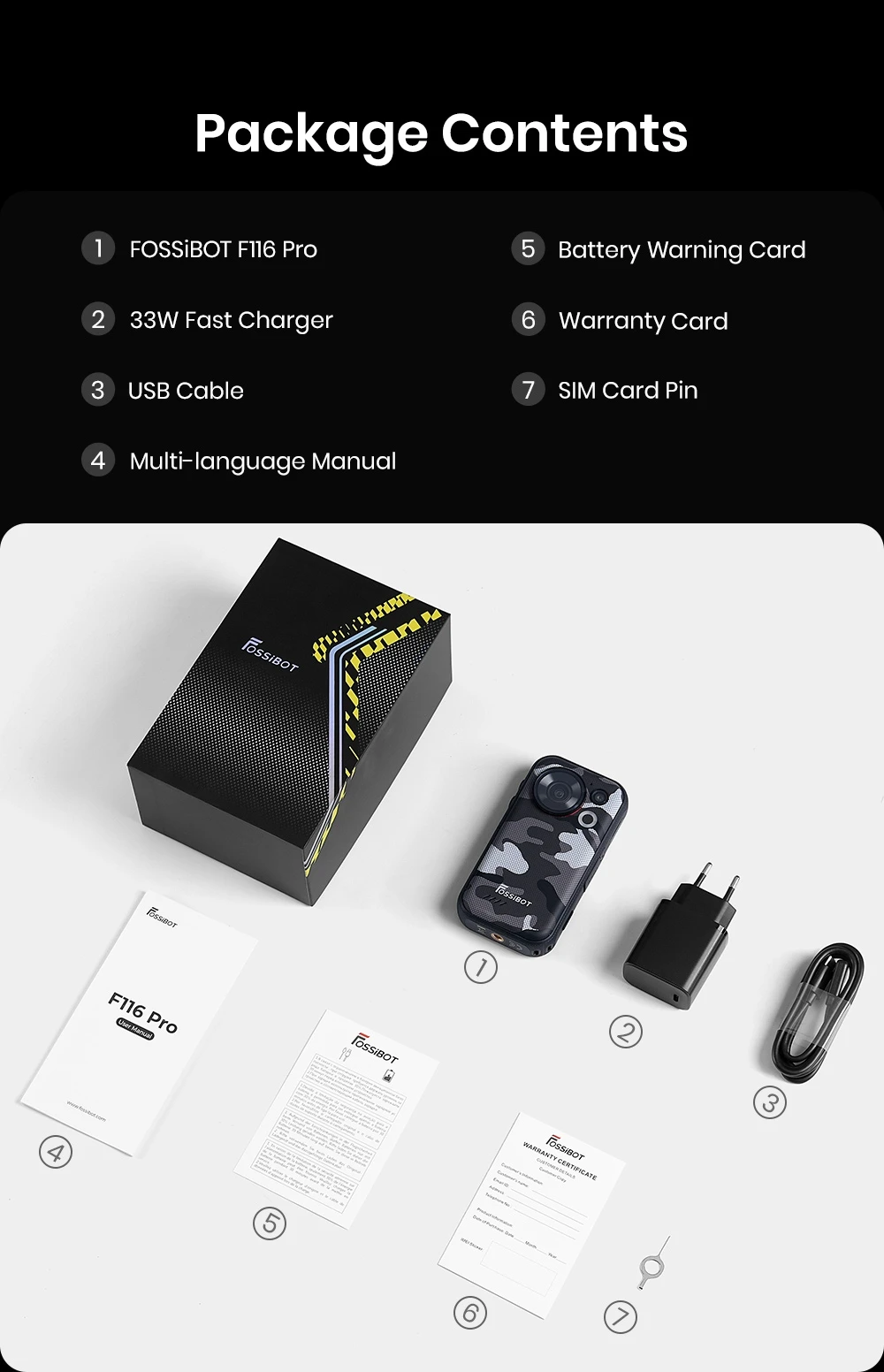 Odolný smartphone FOSSiBOT F116 Pro, 12 GB RAM + 256 GB ROM, procesor Dimensity 7300 5G, 48MP akční kamera s optickou stabilizací obrazu, 50MP hlavní fotoaparát, 4,0" displej 120 Hz, baterie 3700 mAh, vestavěný 1/4" držák, Android 16, IP68/IP69K/MIL-STD-810H, NFC - zelený