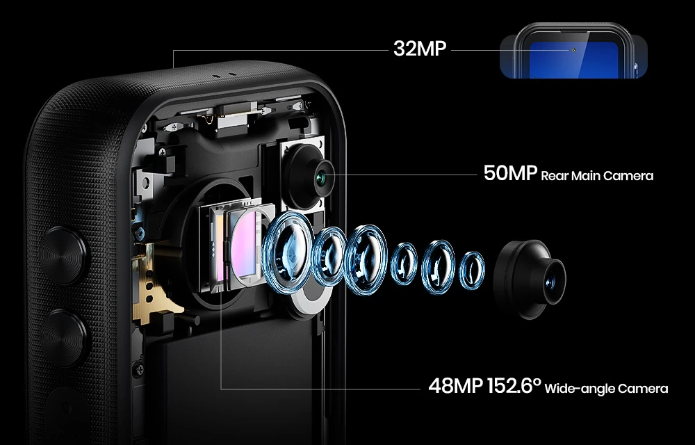 Odolný smartphone FOSSiBOT F116 Pro, 12 GB RAM + 256 GB ROM, procesor Dimensity 7300 5G, 48MP akční kamera s optickou stabilizací obrazu, 50MP hlavní fotoaparát, 4,0" displej 120 Hz, baterie 3700 mAh, vestavěný 1/4" držák, Android 16, IP68/IP69K/MIL-STD-810H, NFC - zelený