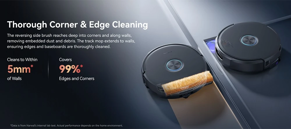 Narwal Flow 2 Robot Vacuum & Mop, 31,000Pa Suction, Dual 1080P AI Vision, Hidden LiDAR Navigation, 100°C Hot Water Self-Cleaning, 7000mAh Battery, Zero-Tangle System, 2.4L Auto Dust Collection, 120-Day Maintenance-Free Base Station