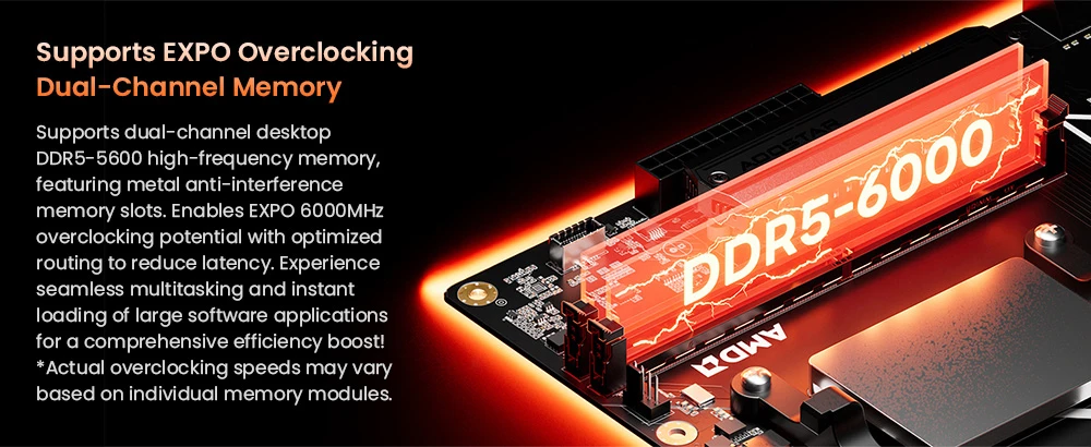 AOOSTAR TA95X3D Desktop PC Motherboard, AMD Ryzen 9 9955HX3D, 16-Core 32-Thread, Up to 5.4GHz, 128MB L3 Cache, DDR5-5600, EXPO Overclocking Support, PCIe 5.0, Dual M.2 NVMe, 5G LAN, HDMI + DP + USB 3.0 Ports
