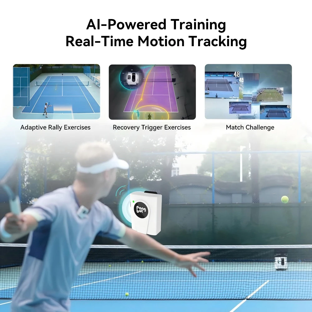 PONGBOT Pace S Pro teniszlabda gép – Tartós akkumulátor