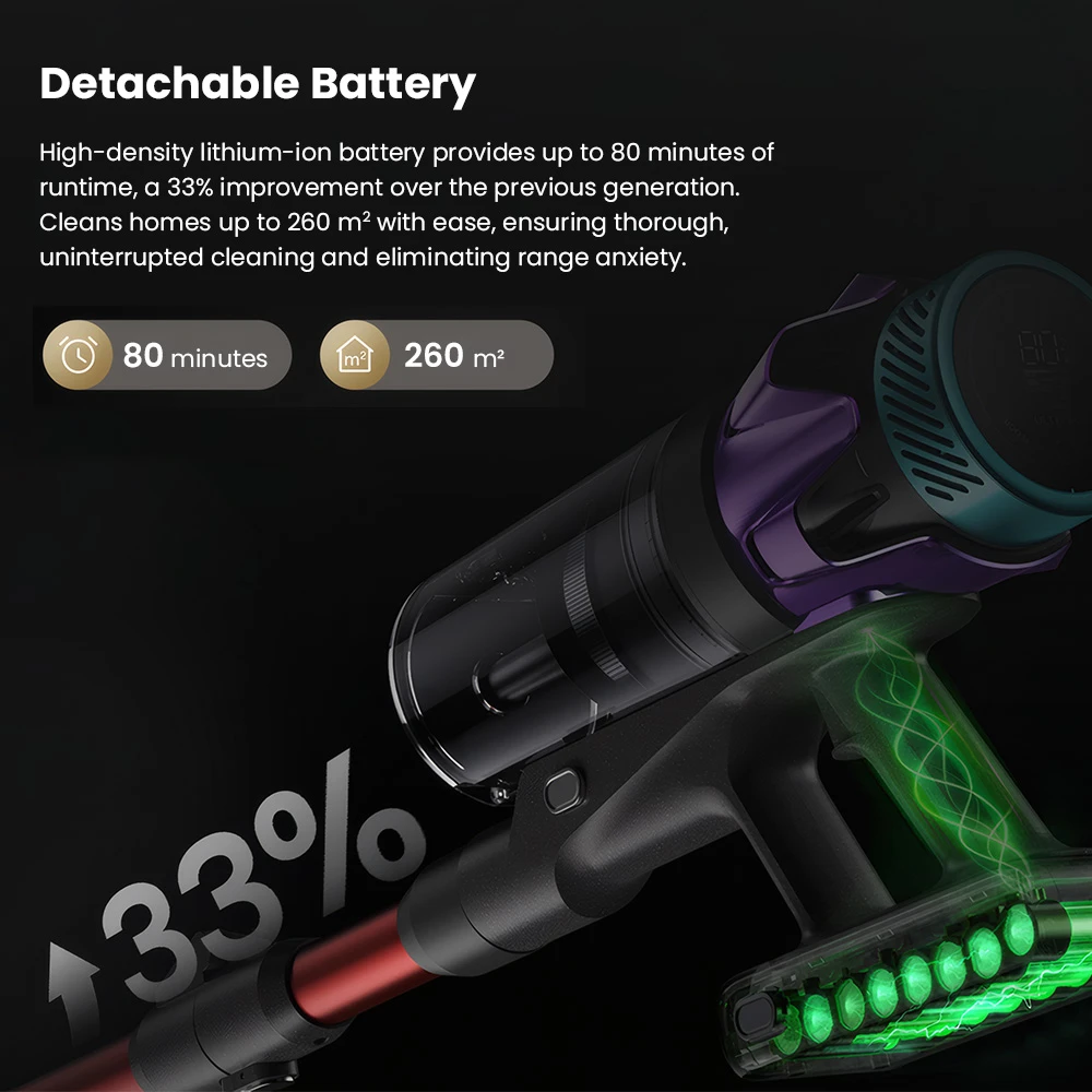 Ultenic U18 PowerPro Cordless porszívó a falra szerelve