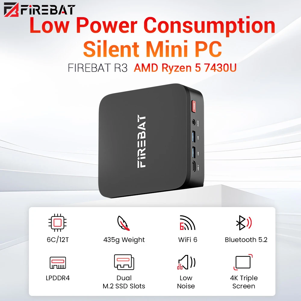 FIREBAT R3 Mini PC: Kompakt erőmű otthonra és irodába