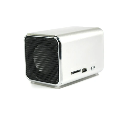 Mini Portable USB LCD Music Angel Cube Speaker PC MP3 FM Radio SD/TF Card CQ7A 