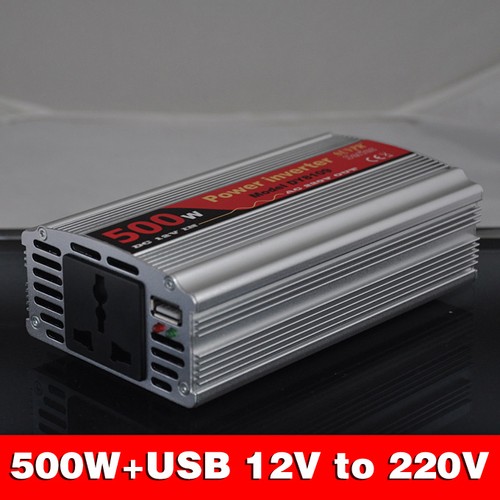 DC 12V to AC 220V USB 5V Car Power Inverter Adapter USB Port DY-8109