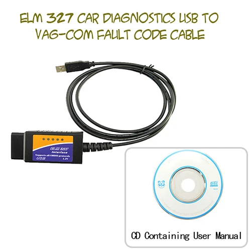 ELM 327 Scanner OBDII Car Diagnostics USB Interface Cable