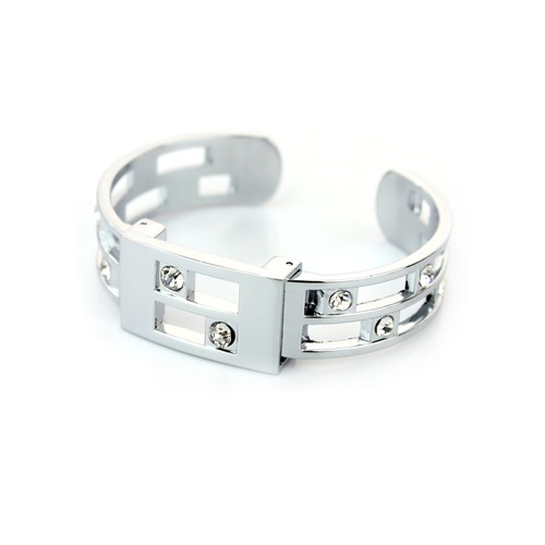 Stylish Rhinestone Decoration Wrist Bracelet White