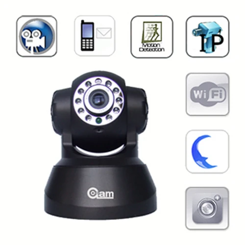 NIP-02 10m 300k Pixels CMOS CCTV Webcam WIFI IR LED 2-Way Audio Caméra IP  sans fil de sécurité avec vision nocturne