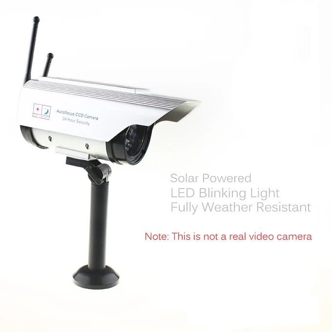 Dummy solar security fashion camera