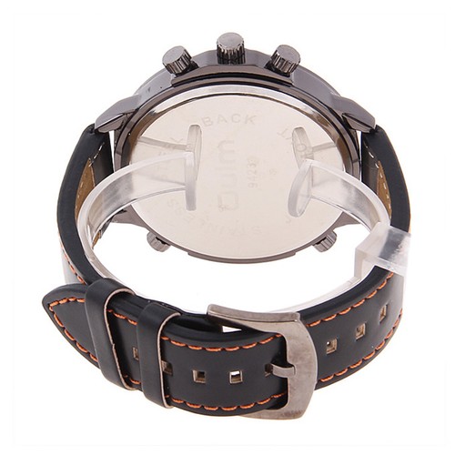 Oulm Brand Best Men s Quartz 3 Movt Leather Band Watch