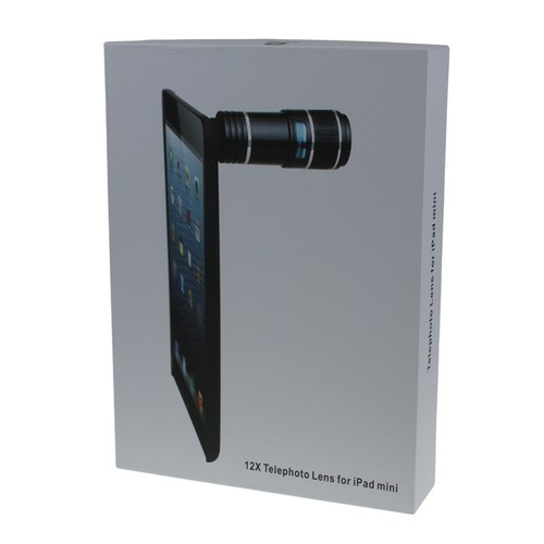 Brand New 12X Optical Zoom Lens Camera Telescope For iPad mini Black