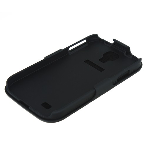 Ribbed Shell Holster Belt Clip Case Stand for Samsung Galaxy S4 i9500