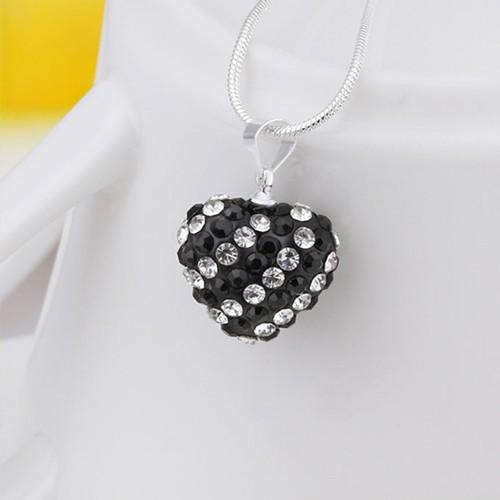 Heart Style Shambhala Diamond Pendant Necklace Heart Style Shambhala Diamond Pendant Necklace