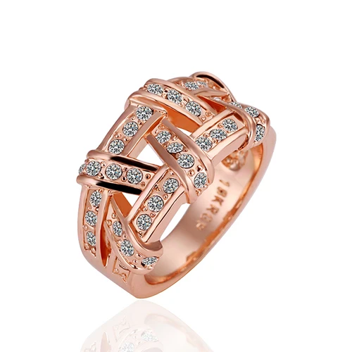 Rose Gold 18KRGP Alloy Ring 6 Size