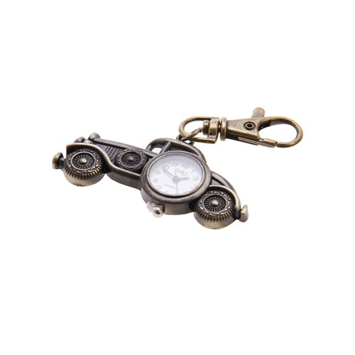 Retro Car Style Unisex Alloy Analog Quartz Keychain Watch