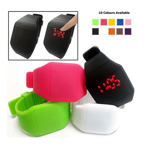 Screen touch led outlet watch