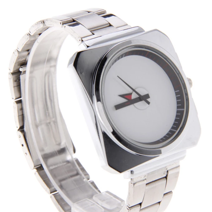 PaiDu Silver Steel Watchband Square Dial Quartz Men s Watch