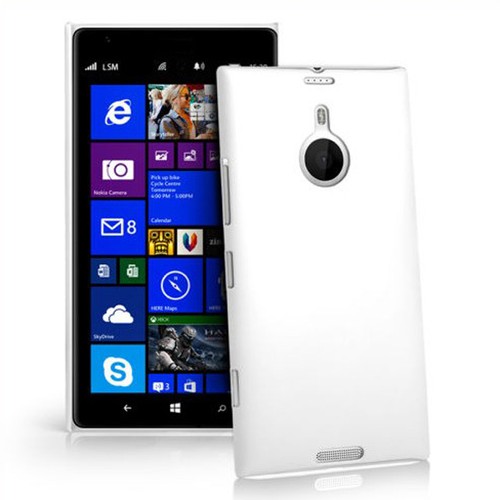 Quality Rubber Hard Cover for Lumia 1520 - White