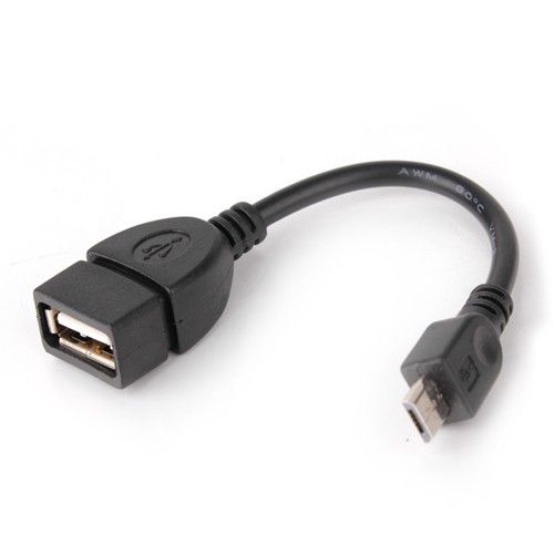 Cable OTG MicroUSB con alimentación para SmartPhones y Tablets