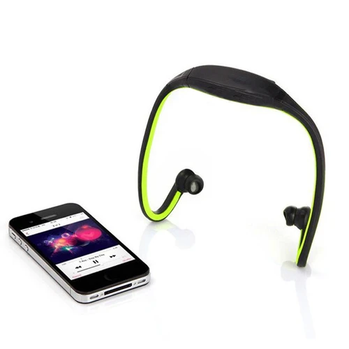 Sports Wireless Bluetooth 3.0 Headset Stereo Free Back-Headphone for iPhone 5/4 Galaxy S5 i9600 -Green