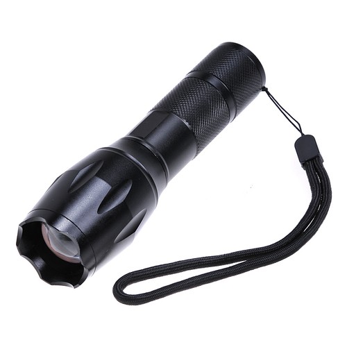 KX F108 CREE XM L T6 3 mód 800LM fehér zoom Convex objektív hordozható kültéri LED es elemlámpa fekete (1 x 18650 3 x AAA) KX F108 CREE XM L T6 3 mód 800LM fehér zoom Convex objektív hordozható kültéri LED es elemlámpa fekete (1 x 18650 3 x AAA)