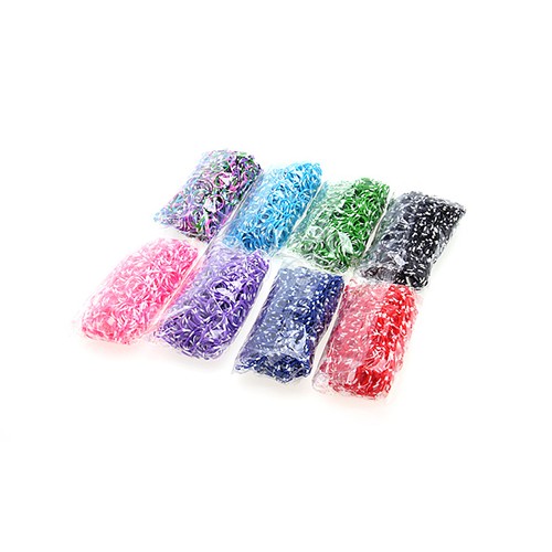 DIY Silicone Rubber Bands Bracelets for Kids 600pcs Bands 24 Sclips