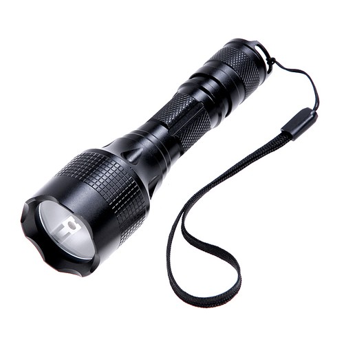 Cree XR-E Q5 310lm 3-Mode Cool White Light LED Flashlight - Black