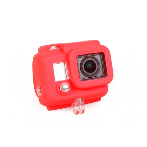 Rosso Custodia Morbida In Silicone Protettore Accessori per GoPro Hero 3-GP55RD 